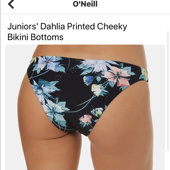 SOLD❣️ O’Neill Dahlia Printed Cheeky Bikini Bottom - Picture 4 of 5